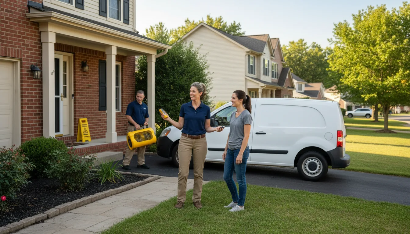 Residential water damage restoration in Mesa, ID